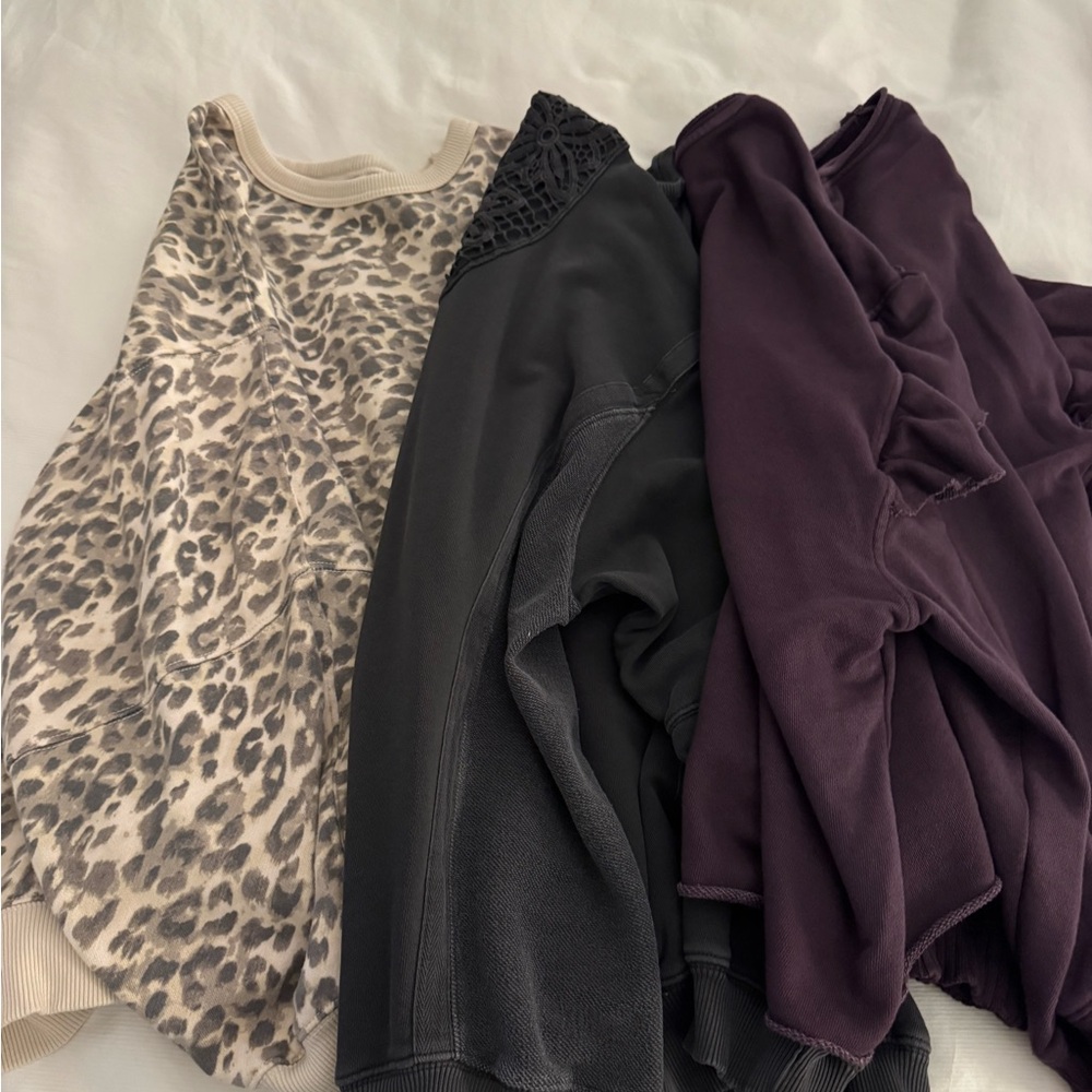 Set of 3 Aerie oversized size large women’s sweatshirts
